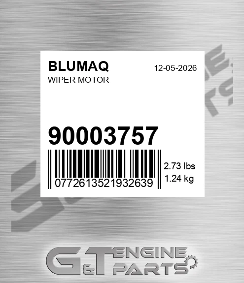 900.03757 Wiper Motor for BLUMAQ