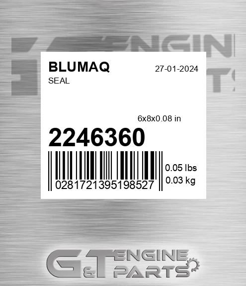 224-6360 BLUMAQ Seal