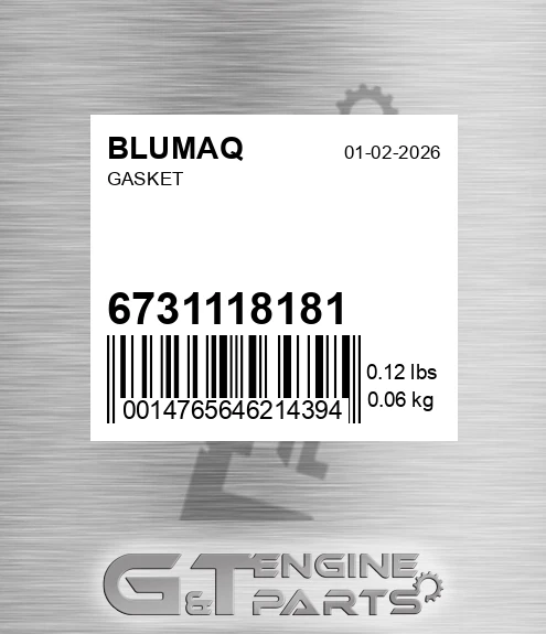 6731118181 Gasket