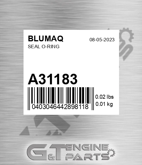 A31183 BLUMAQ Seal O-ring