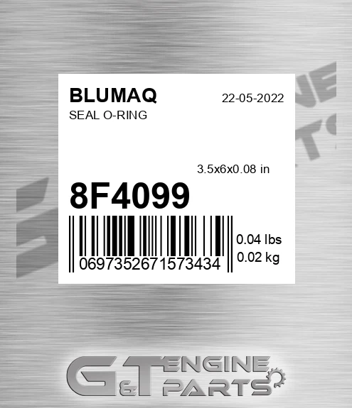 8F-4099 Seal O-ring for BLUMAQ