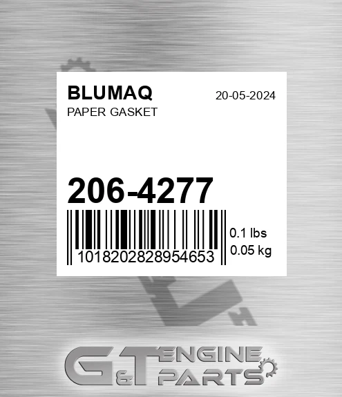 206-4277 Paper Gasket for BLUMAQ