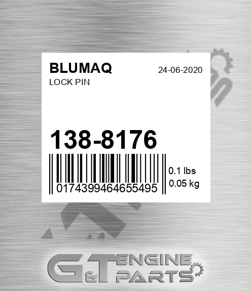 138-8176 Lock Pin for BLUMAQ