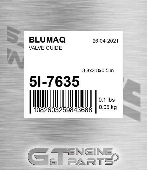 5I-7635 BLUMAQ Valve Guide