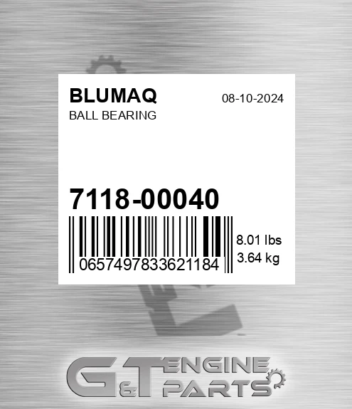7118-00040 Ball Bearing for BLUMAQ