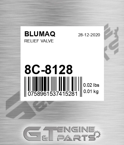 8C-8128 Relief Valve for BLUMAQ