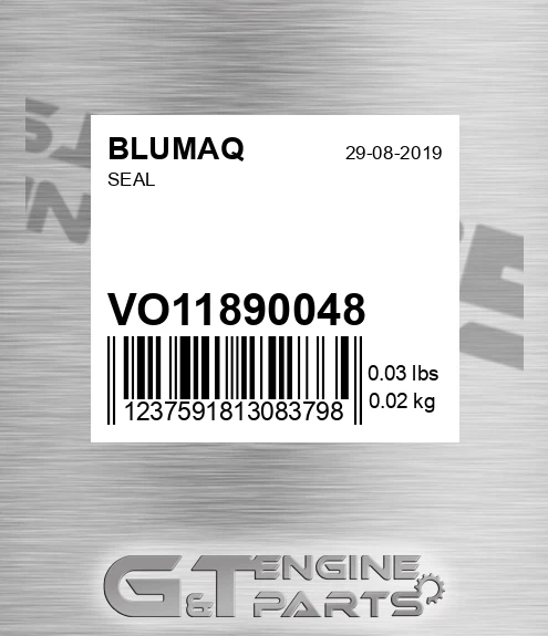 VO11890048 Seal for BLUMAQ
