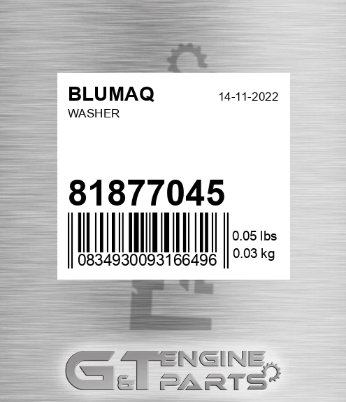 81877045 BLUMAQ Washer