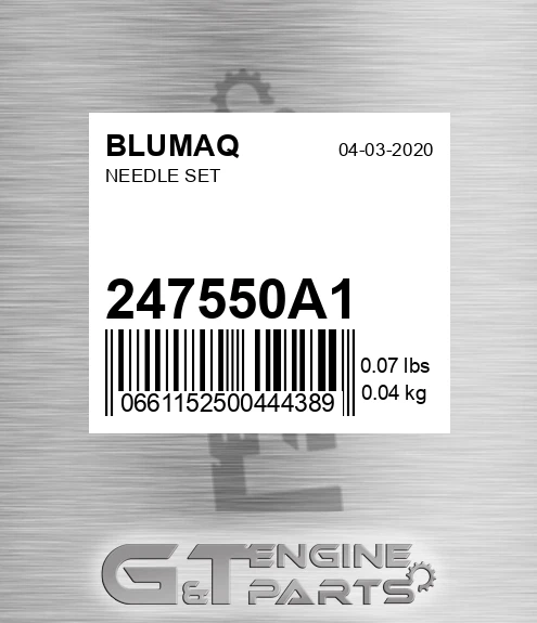 247550A1 BLUMAQ Needle Set