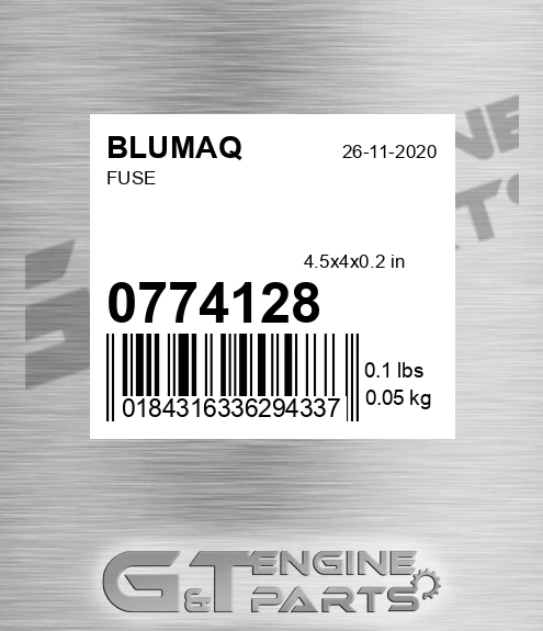 077-4128 Fuse for BLUMAQ