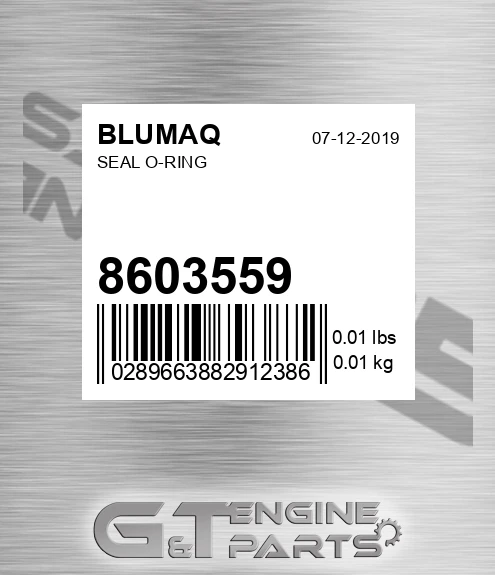 8603559 Seal O-ring