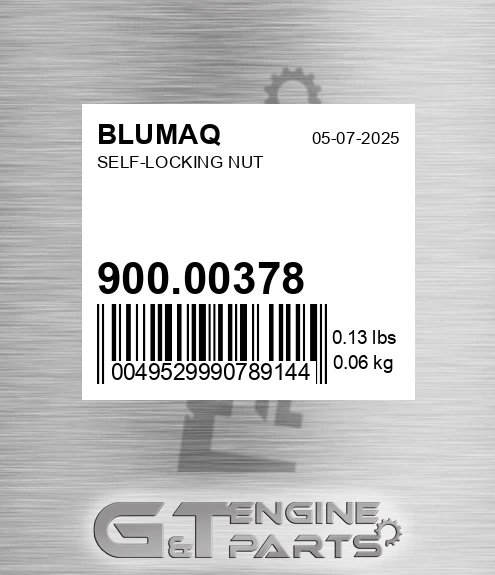900.00378 Self-locking Nut for BLUMAQ