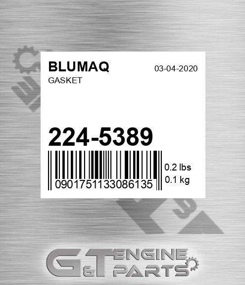 224-5389 Gasket for BLUMAQ