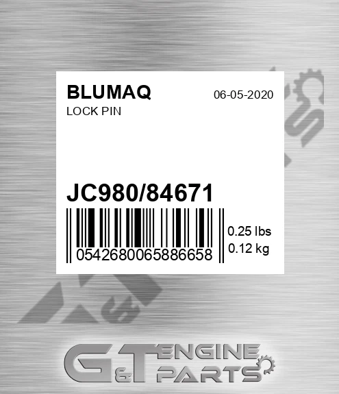JC980/84671 Lock Pin