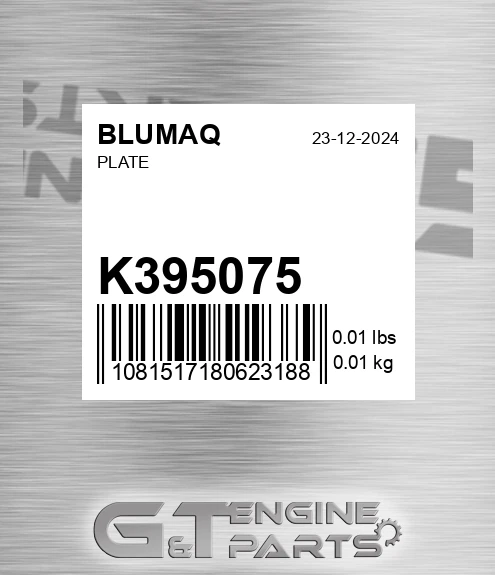 K395075 Plate