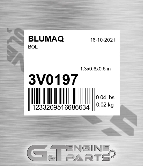 3V-0197 Bolt for BLUMAQ