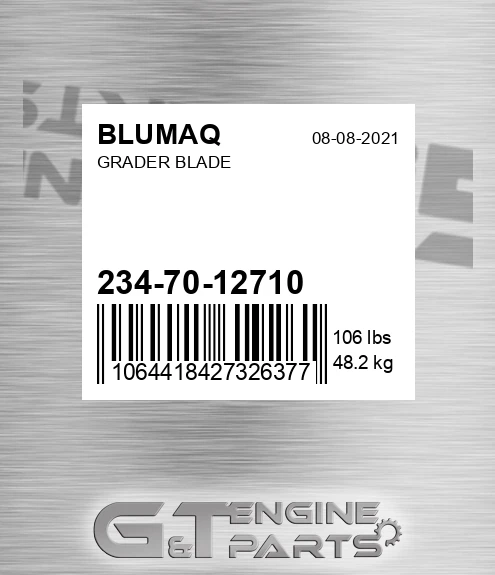 234-70-12710 Grader Blade for BLUMAQ