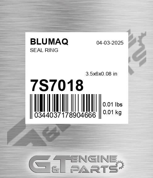 7S-7018 Seal Ring for BLUMAQ