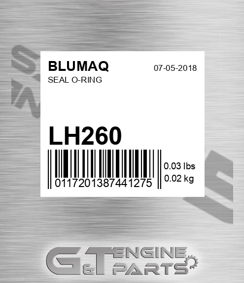 LH260 BLUMAQ Seal O-ring