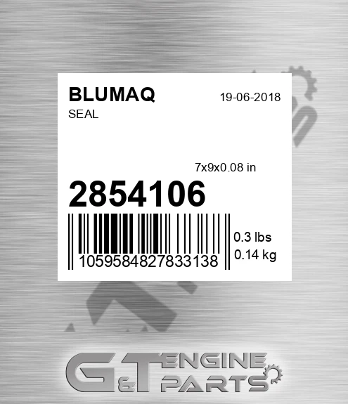 285-4106 Seal for BLUMAQ