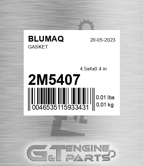 2M-5407 BLUMAQ Gasket