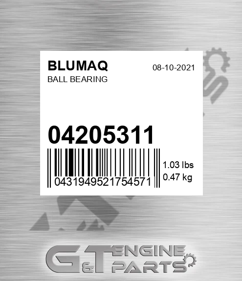 04205311 Ball Bearing for BLUMAQ