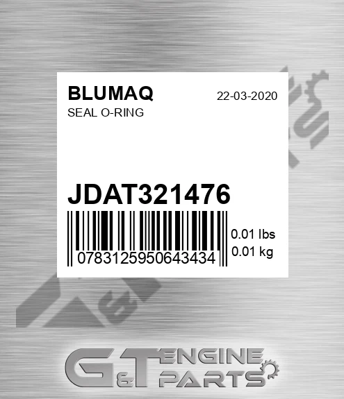 JDAT321476 BLUMAQ Seal O-ring
