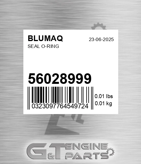 56028999 Seal O-ring for BLUMAQ