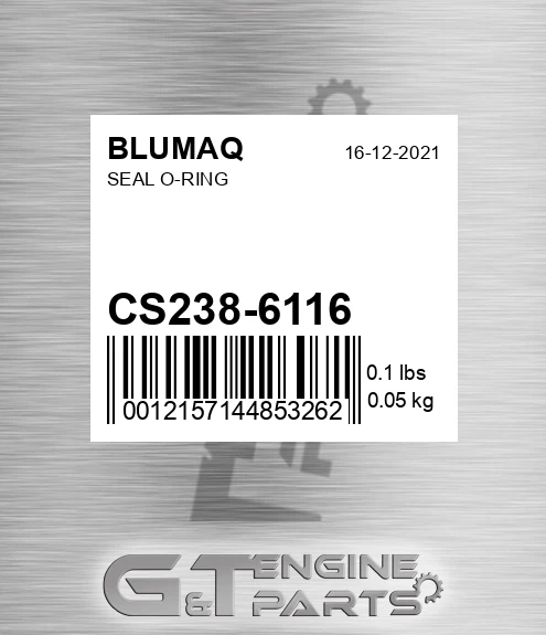CS238-6116 Seal O-ring for BLUMAQ
