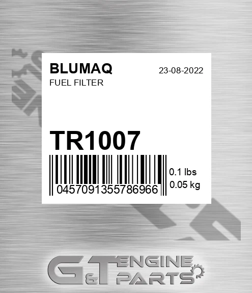 TR1007 BLUMAQ Fuel Filter