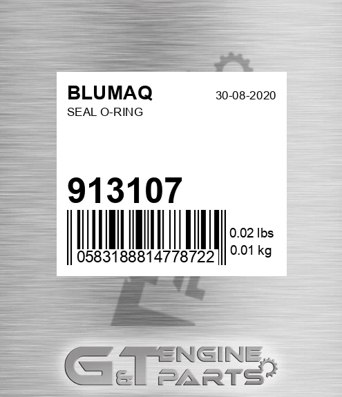 913107 Seal O-ring