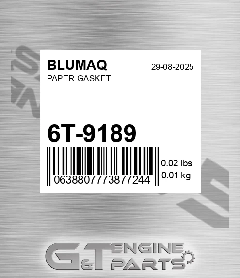 6T-9189 Paper Gasket for BLUMAQ