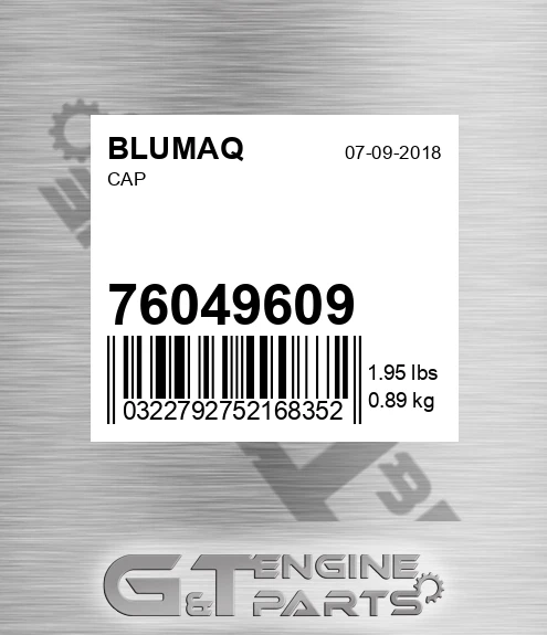 76049609 Cap for BLUMAQ