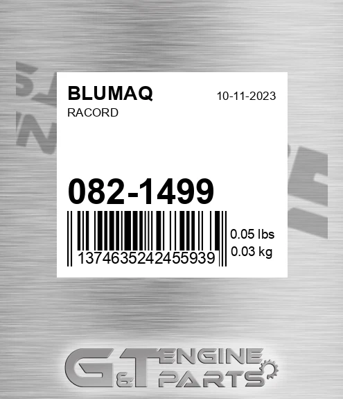 082-1499 Racord for BLUMAQ