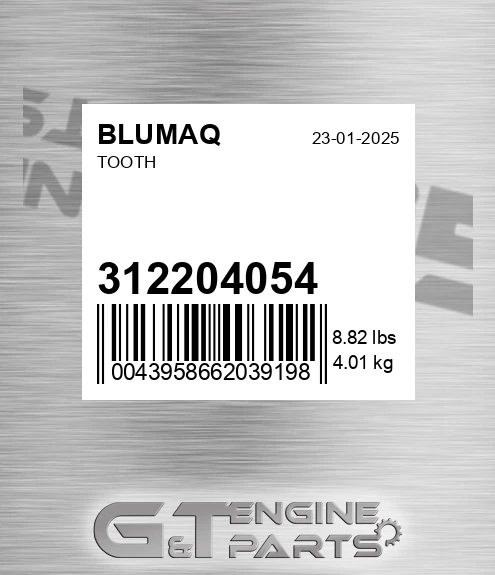 312204054 Tooth for BLUMAQ