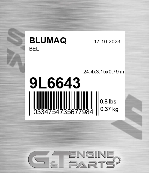 9L-6643 Belt for BLUMAQ