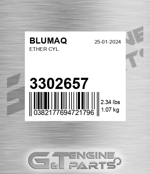 3302657 Ether Cyl. for BLUMAQ