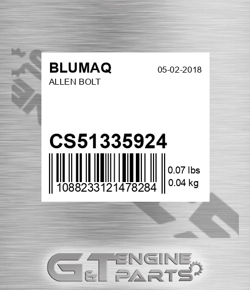 CS51335924 Allen Bolt for BLUMAQ