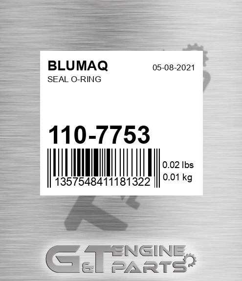 110-7753 Seal O-ring for BLUMAQ
