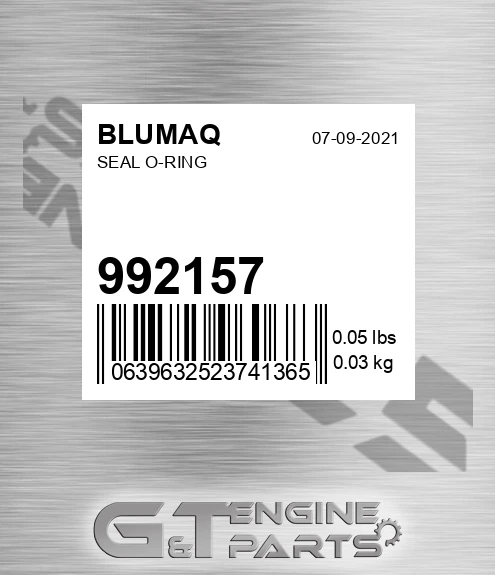 992157 Seal O-ring