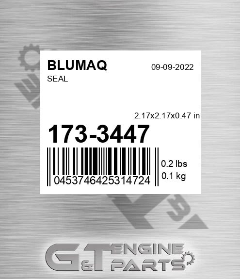 173-3447 Seal for BLUMAQ