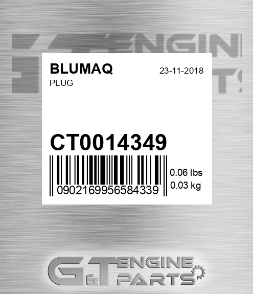 CT0014349 Plug for BLUMAQ