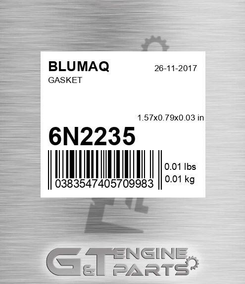 6N-2235 Gasket for BLUMAQ
