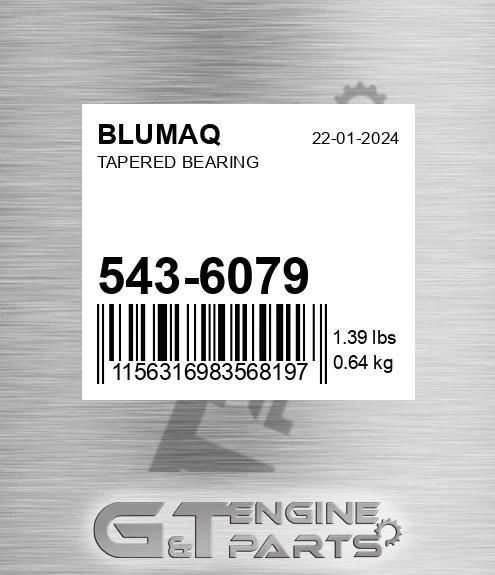 543-6079 Tapered Bearing for BLUMAQ