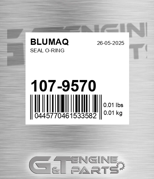 107-9570 BLUMAQ Seal O-ring