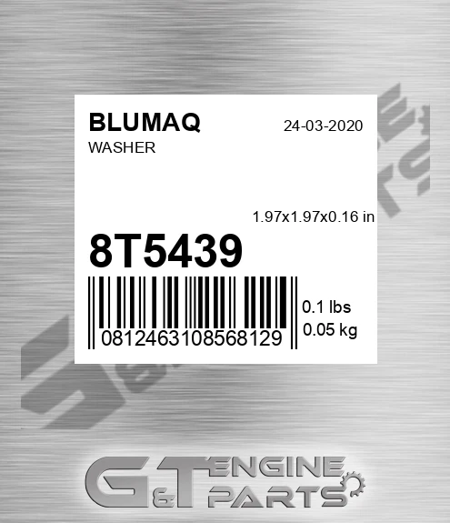 8T-5439 Washer for BLUMAQ