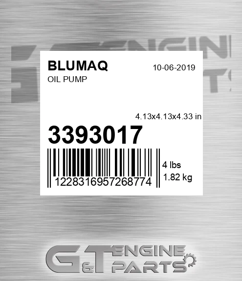 339-3017 Oil Pump for BLUMAQ