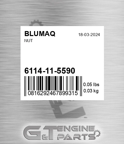 6114-11-5590 Nut for BLUMAQ