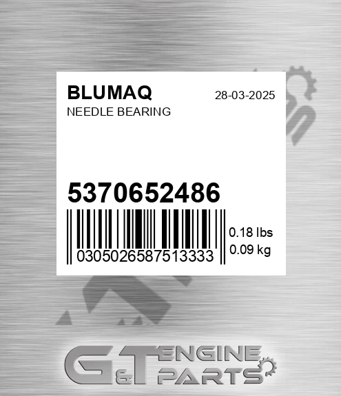 5370652486 Needle Bearing for BLUMAQ