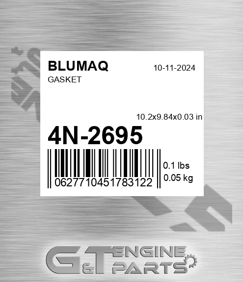 4N-2695 Gasket for BLUMAQ